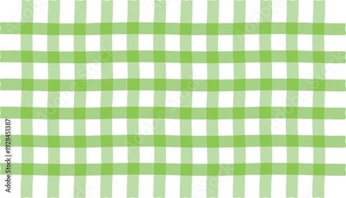 Bright green plaid pattern