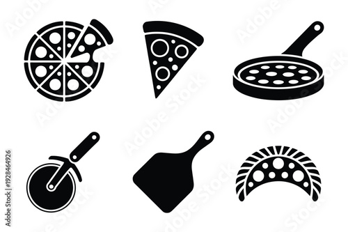 Pizza and Italian Food Icons Set