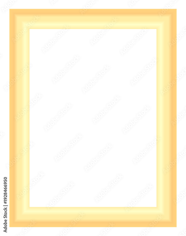 Obraz premium Elegant golden decorative frame border template, luxury photo presentation vector