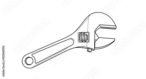 Adjustable Wrench Tool Equipment.