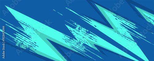 comic abstract pop art background with thunder illustrationPrint