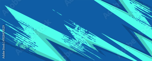 comic abstract pop art background with thunder illustrationPrint