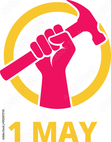 Labor day celebration with workers unity and solidarity