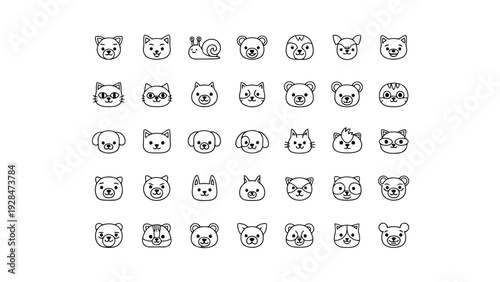 Creative collection of diverse emoji-style icons representing everyday objects and activities Vector