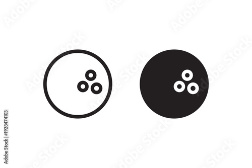 Button Sewing Icon Vector