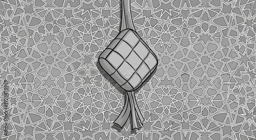 Black and White Illustration of a Knot.