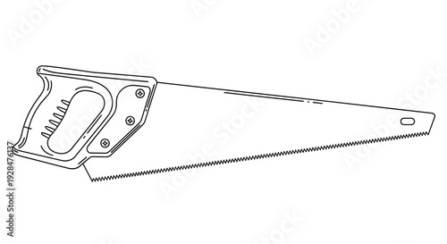 Hand Saw Tool for Woodworking Tasks.