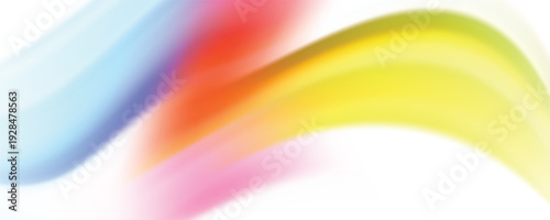 Colorful flow brushstroke. Ribbon isolated line.. Realistic volume wave. Liquid paint ink shape isolated on white background. Cover page for your design project. Real vector illustration swirl blur.