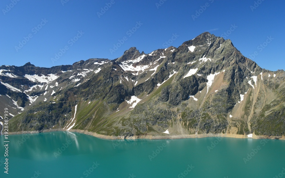 Obraz premium Speicher Finstertal Reservoir in Sellrain Valley Austria