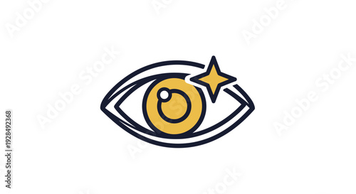 A Bold Artistic Representation Of A Glowing Eye, Capturing Clarity And Vision