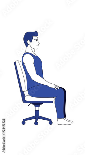 A Person Meditatively Sits, Representing Calmness and Focused Attention While Relaxing in a Chair