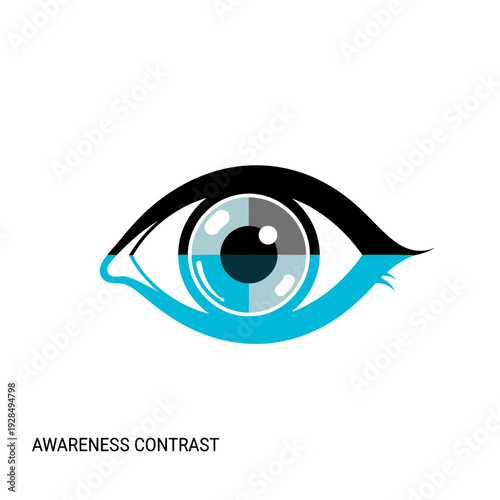 A Striking Modern Eye Symbolizing Vision, Perception, and Awareness With Vivid Contrast