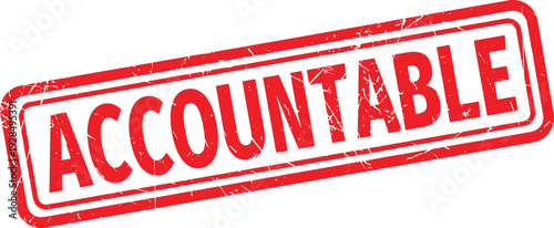 ACCOUNTABLE red rubber stamp text
