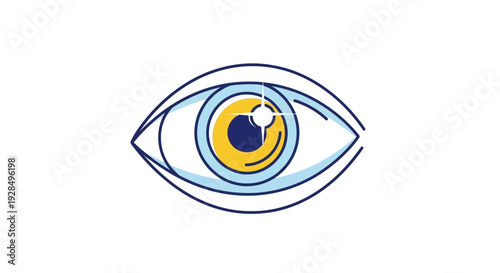 Abstract Eye Illustration Depicting Vision, Perception, and The Marvels of Sight