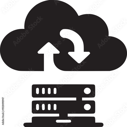 Seamless data transfer between server and cloud for modern business applications and secure storage backup