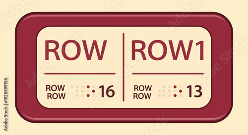 Abstract Graphic Design Illustrating Seating Numbers in Rows for Reserved Events and Organized