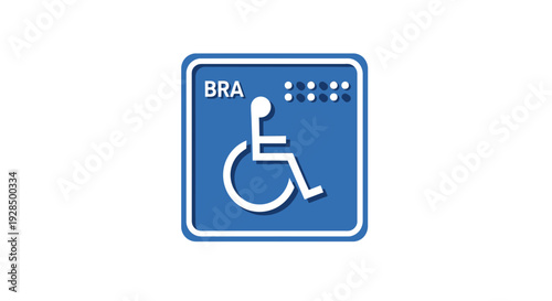 Accessibility Symbol Indicating Braille For Disabled Individuals And Inclusion