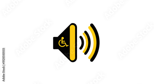 Accessible Audio Notification Symbol for Disability Awareness and Universal Communication