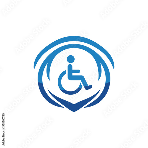 Accessible Design Symbol Illustrating Inclusion, Support, and Global Assistance with a Creative