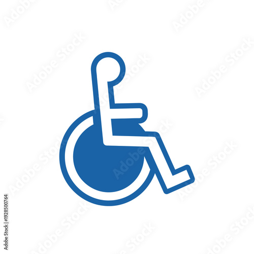 Accessible Design Symbol Illustrating Mobility Solutions for Disability Awareness and Inclusion