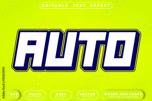 Auto Hype Car Racing Turbo Speed Vector Fully Editable Smart Object Text Effect