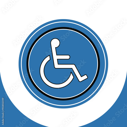 Accessible Symbol: Inclusive Design for Mobility, Universal Access, Disability Awareness Sign