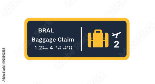 Airport Baggage Claim Signage Showing Flight Information and Luggage Retrieval Area