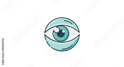 An Attractive And Symbolic Illustration Of An Eye With A Modern And Clean Design