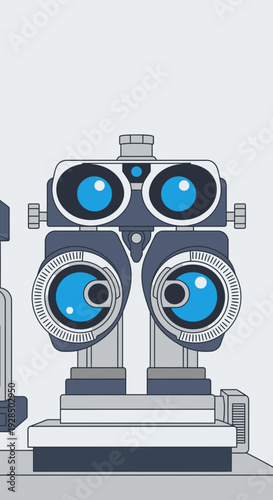 Anatomy Of A Binocular Ophtalmoscope: A Precise Visual Representation For Professionals