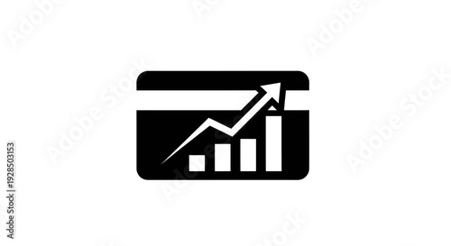 Business Growth Growth Chart with Upward Arrow and Bar Graph
