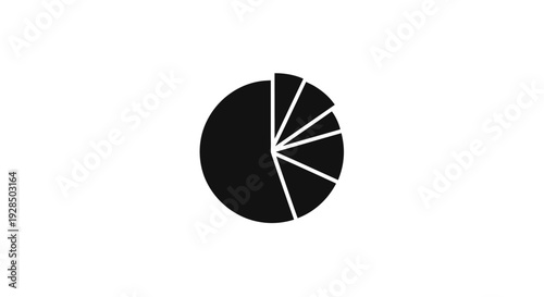Colorful Pie Chart with Data Segments and Labels