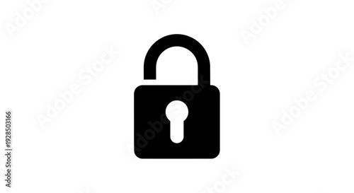 Secure Lock Icon Representing Data Safety and Protection