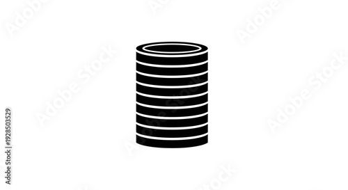 Close-up of black and white striped cylindrical object