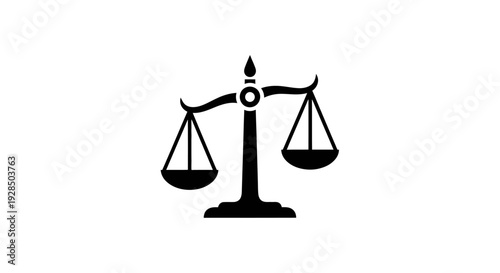 Scales of Justice Symbol Representing Balance and Fairness