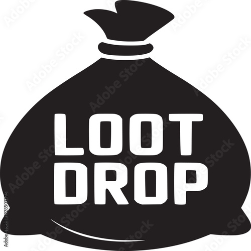 Grab your loot drop now with this exciting vector graphic for your next gaming project