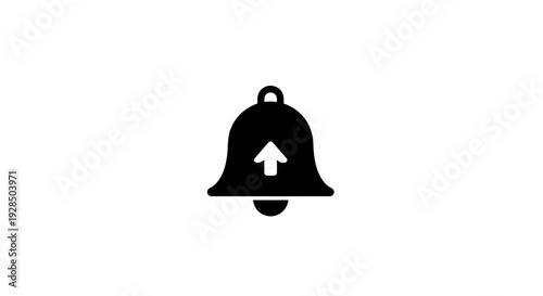 Minimalist Notification Bell Icon for Alerts and Reminders