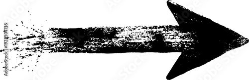 High contrast stencil style upward arrow symbol for shipping design and decor