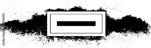 Abstract grunge stencil of atm card slot design for print and art projects