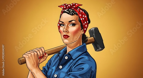Rosie the riveter labor day tribute empowering women in the workforce