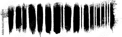 Abstract barcode design in high contrast stencil style for artistic print use