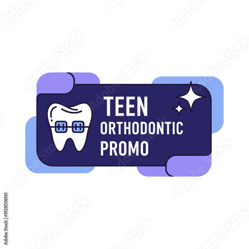Attractive Teen Orthodontic Promotion: A Dental Offer With Sparkling Clarity and Modern Appeal