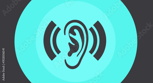 Auditory Symbol Depicting the Sense of Sound Perception and the Human Ear's Function
