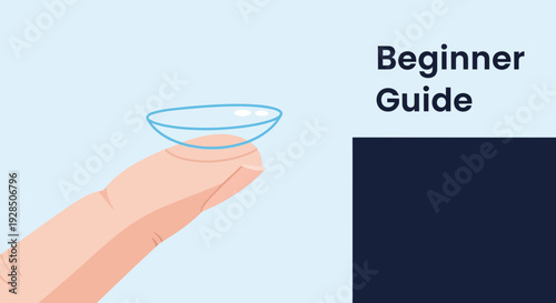 Beginner Guide For Contact Lens Insertion And Removal Eye Care Simple Illustration