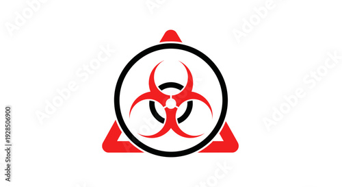 Biohazard Symbol Within a Triangle: A Warning Sign of Dangerous Contamination