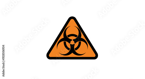Biohazard Warning Sign: A Graphic Depiction Of Hazardous Materials Hazard Alert Symbol