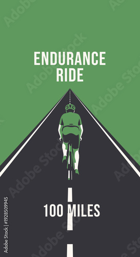 A Cyclist Embarks on an Endurance Ride, Traveling a Hundred Miles on Open Road