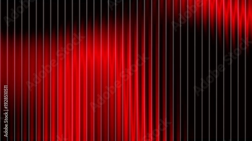 Glowing Red Lights Moving Across Dark Glass Surface, Dynamic Abstract Seamless Loop Animation