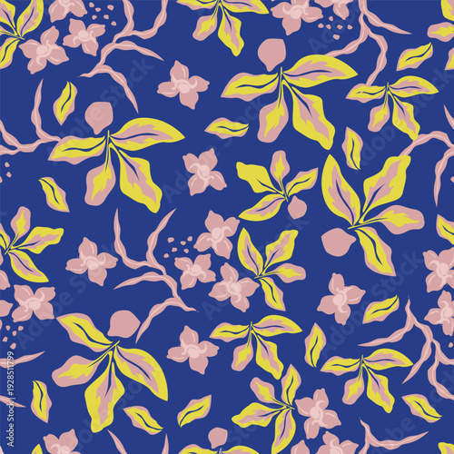 Seamless Floral Pattern in vector