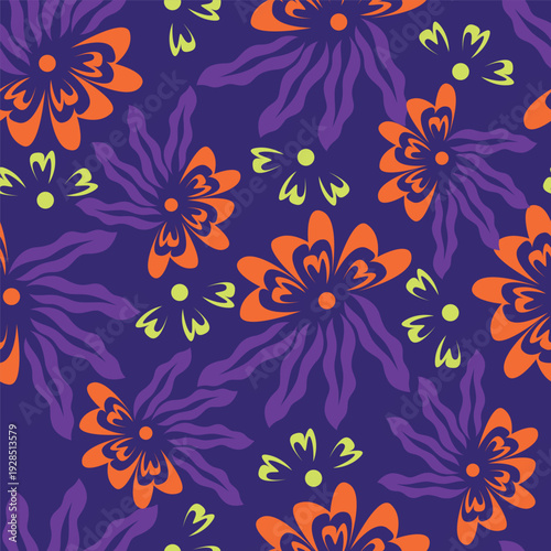 Seamless Floral Pattern in vector