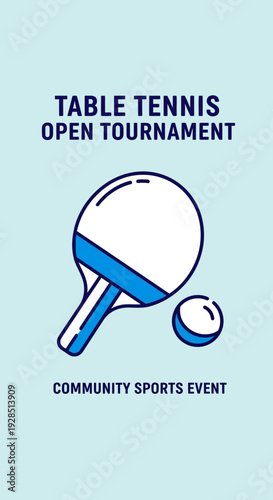 Announcing a Community Table Tennis Open Tournament Featuring Exciting Matches
